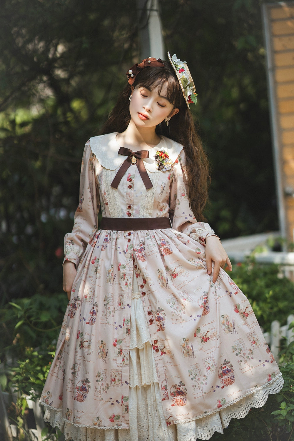 (Buyforme)Miss Point~Forest Lolita Lantern Sleeve OP Casual Dress 29482:341910