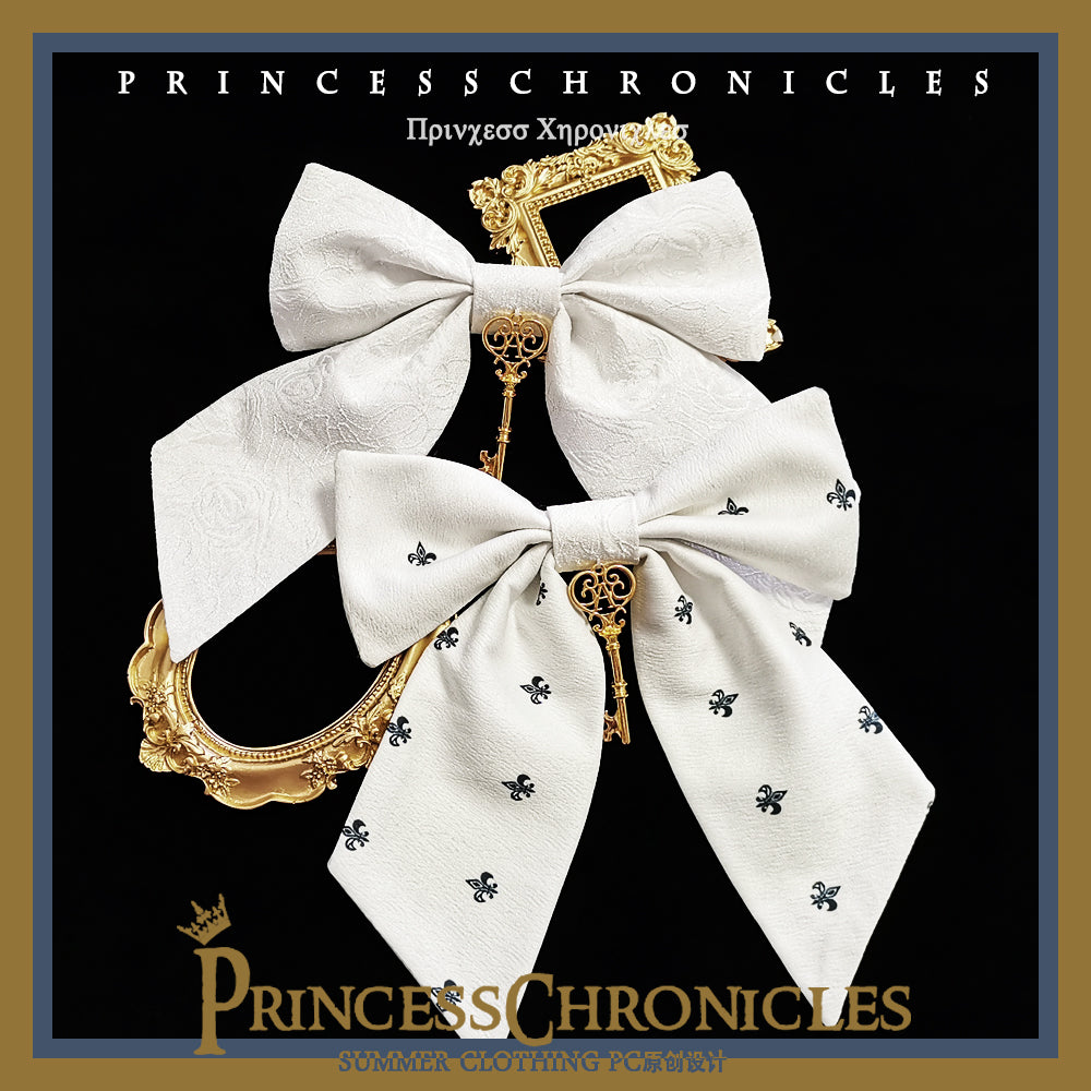 Princess Chronicles~Dark Fairy Tale~Elegant Lolita White Bow Side Clip   