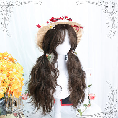 Dalao Home~Waffle~ Lolita Splayed Bangs Curly Wig   