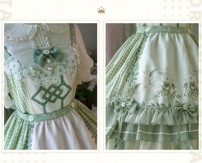 YingLuoFu~Lucky Day~Country Lolita JSK Dress Cute Lolita Dress