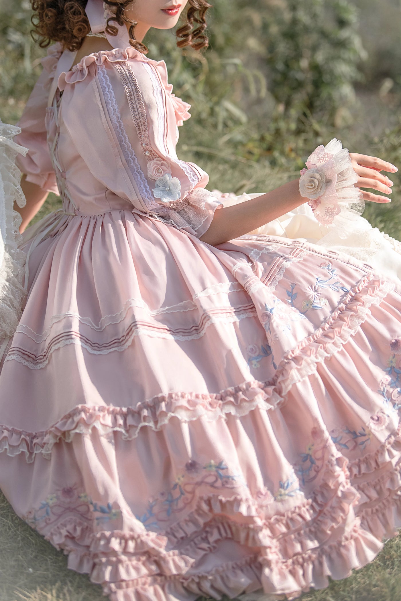 Country Lolita Dress Daily Elegant OP with Embroidery – 42Lolita