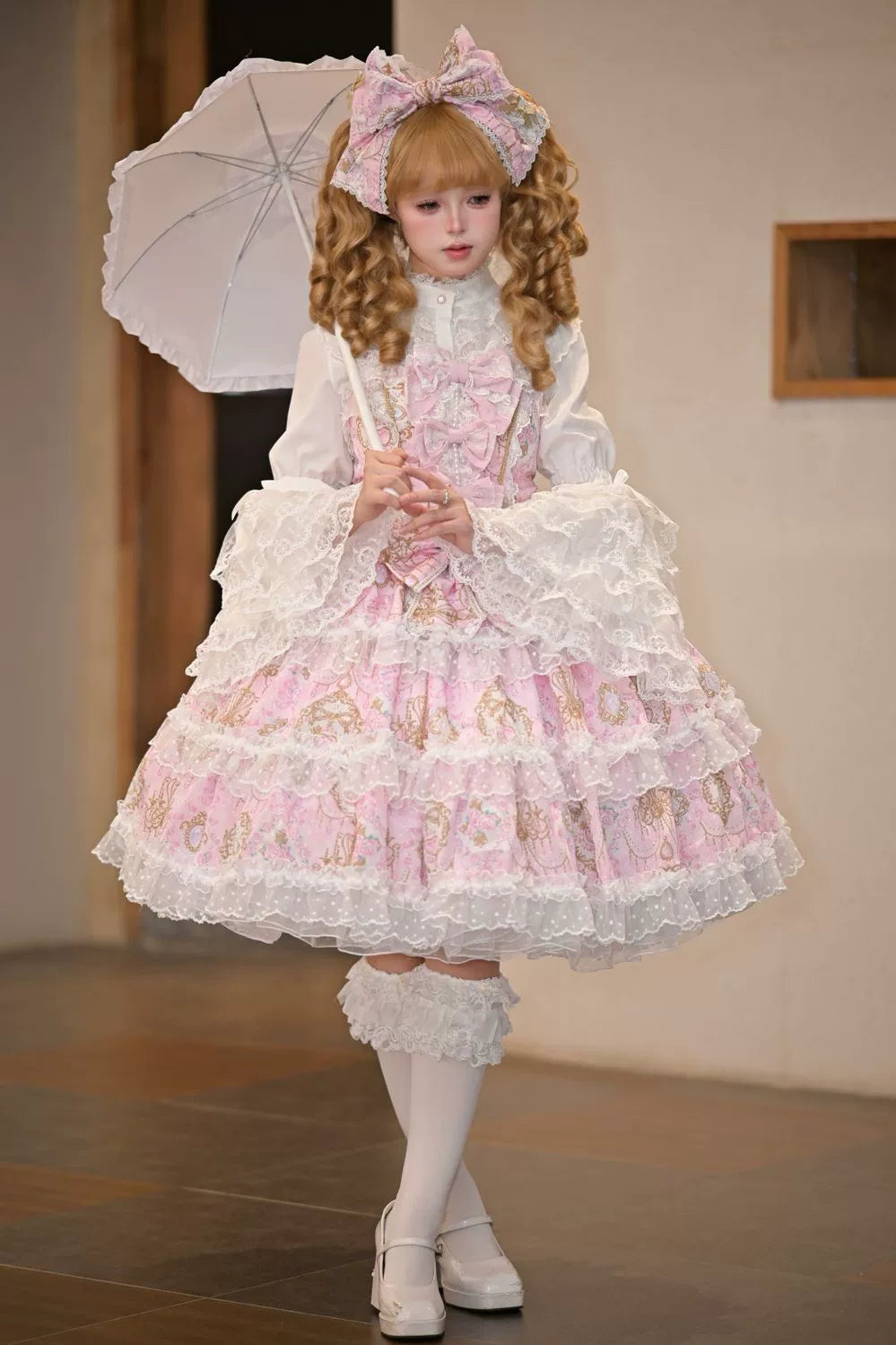 Hanguliang - Candelabra Ode - Doll-like Sweet Lolita JSK Dress, Side Zipper 44097:795876