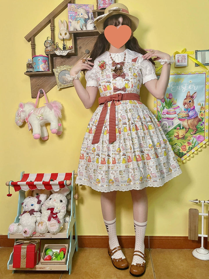 Miss Cube~Dress Up Dolls~Summer Kawaii Lolita JSK Dress Customized Size