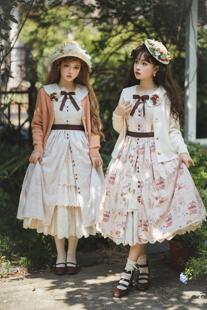 (Buyforme)Miss Point~Forest Lolita Lantern Sleeve OP Casual Dress
