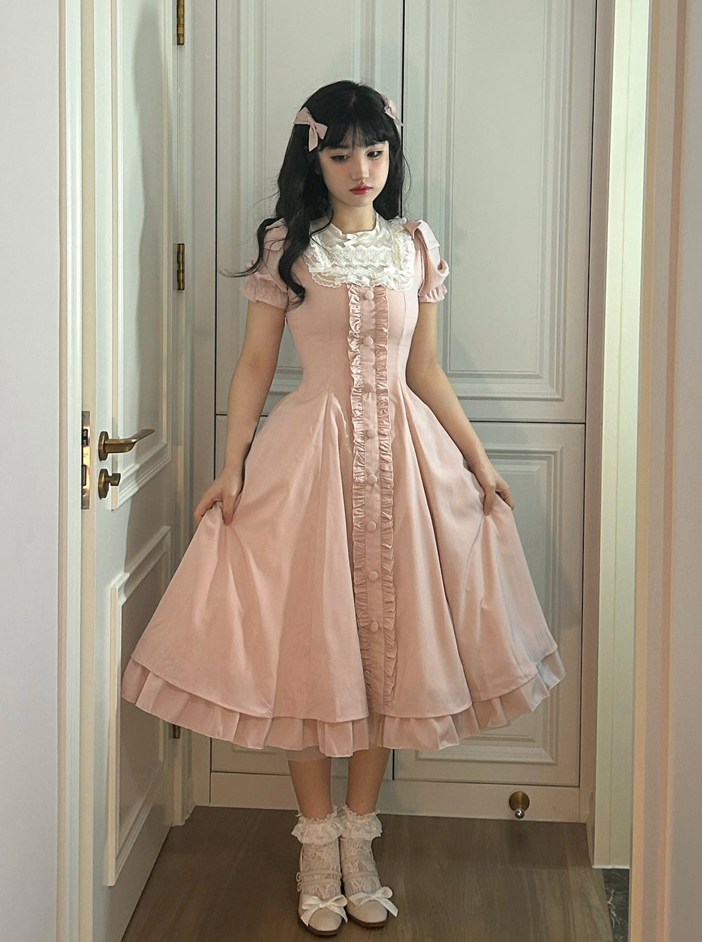 (Buyforme)Sweet Wood~Long Vesion Elegant and Vintage Lolita OP