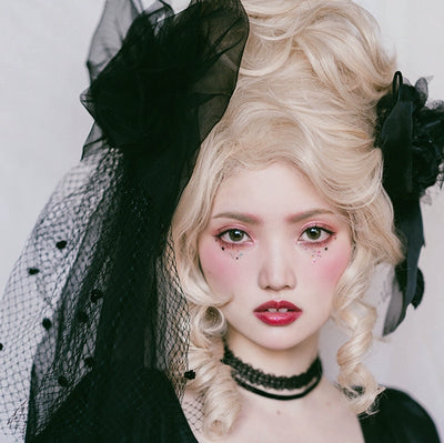 (BFM)Vanyar~Luxury French Lolita Wig Rococo High-Volume Wig Sun Burst (No Bangs) Free size 