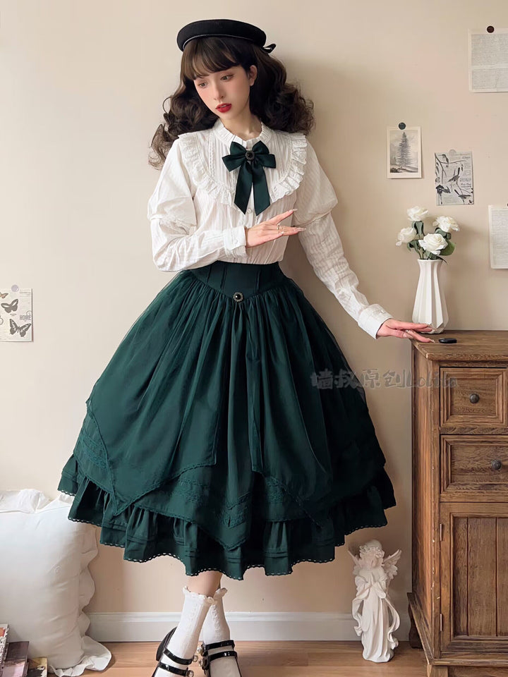 (Buyforme)Uncle Wall Original~Rich Girl~Elegant Lolita SK and Shirt   