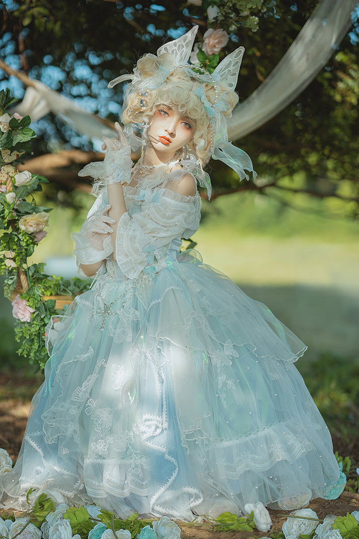 (Buyforme)FantasyMirror~ Exquisite Butterfly JSK Floral Wedding Lolita JSK Dress 16726:222010