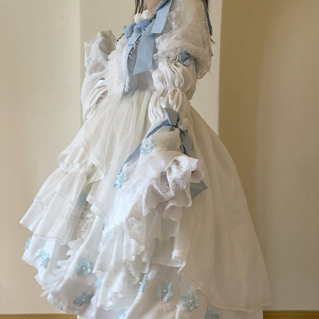 Fishing Boss~Winter Tinglan~Exquisite Lolita Princess Dress   