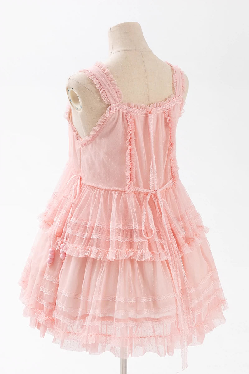 (BFM)Polyhymnia~Secret Forest~Classic Lolita JSK Dress Multi-layered Dress Summer Gauze Dress 36800:528796