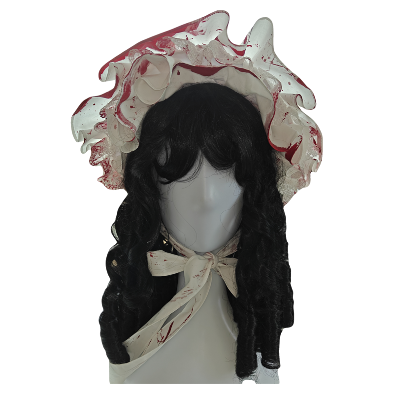 Flower Messenger - Dream & Slumber - Gothic Lolita Blood Print Dress, Detachable Sleeves (M) / 2XL L M S XL) 44356:805241