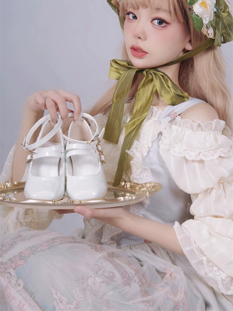 MR.Qiutian - Byron Manor - Elegant Lolita Shoes Thick Mid Heel Shoes