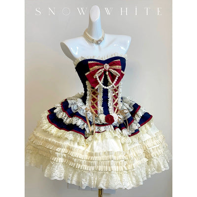 (BFM)Diamond Honey~Princess Crown~Slim Fit Lolita Dress Romantic Gown Snow White Dress S 