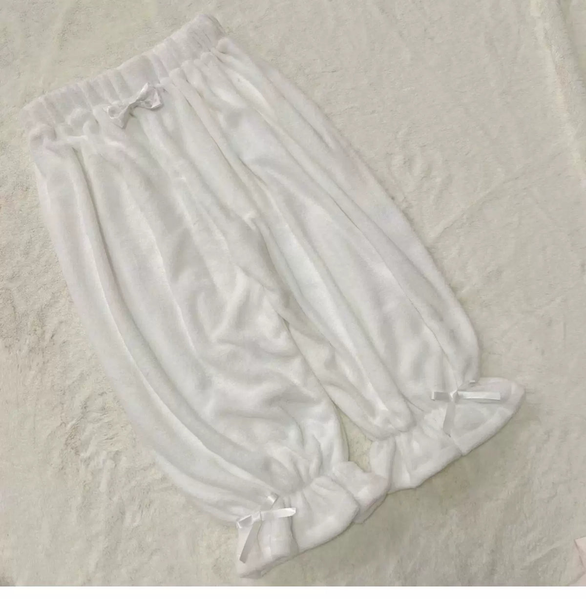 Winter Kawaii Lolita Plush Bloomers, Fleece-lined 46083:874228