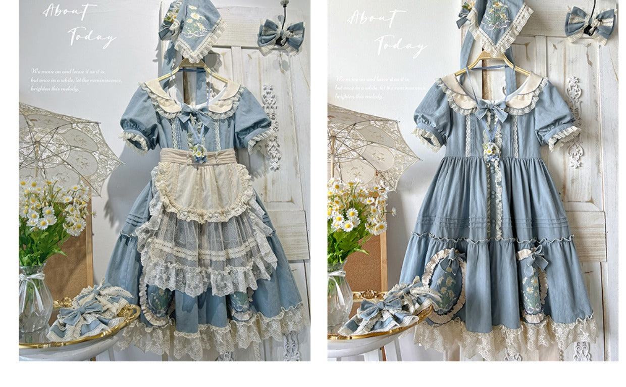 MieYe~Dasiy Letter~Sweet Lolita Dasiy Embroidery JSK   