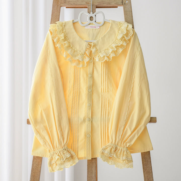 MIST~Hyde Garden~Daily Lolita Shirt Cotton BlouseLong Sleeves   