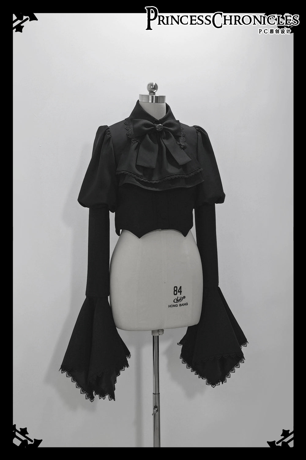 Princess Chronicles~Sorcerer's law~Retro Gothic Lolita Coat Black Ninth Pants (2XL L M S XL / Coat) 39336:619314