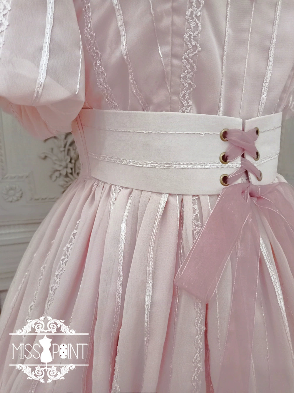 Miss Point - Tulip - Classic Lolita OP Dress Short Sleeve Dress Multicolors