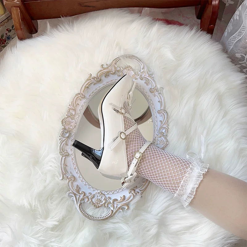 Lady Tea Party - Elegant Lolita Heel Shoes, Macaron Color (35 36 37 38 39 40 41 42 43 44 45) 44576:815525