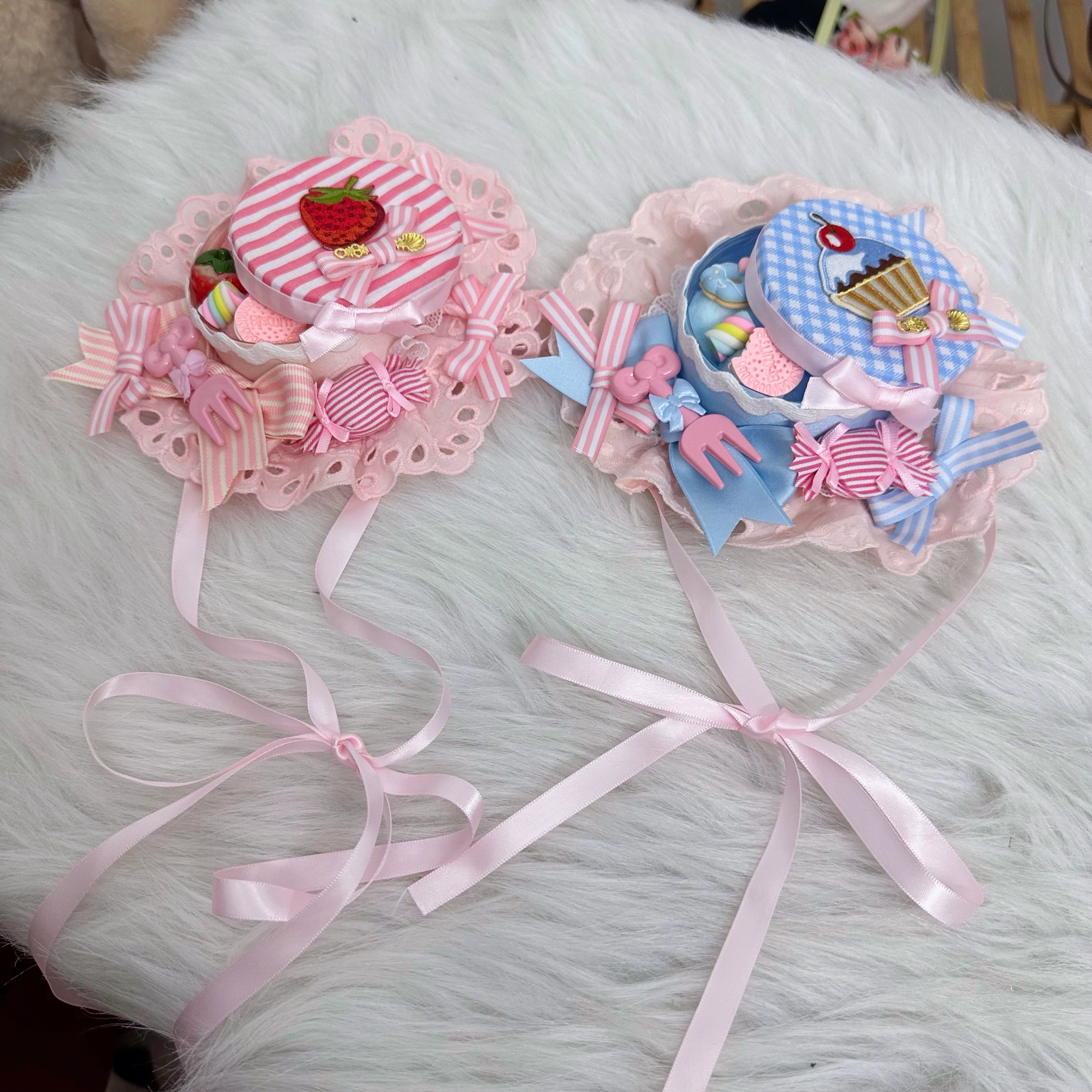 Chestnut Lolita~Sweet Lolita Candy Box Hat Handmade Lolita Top Hat 36096:514306