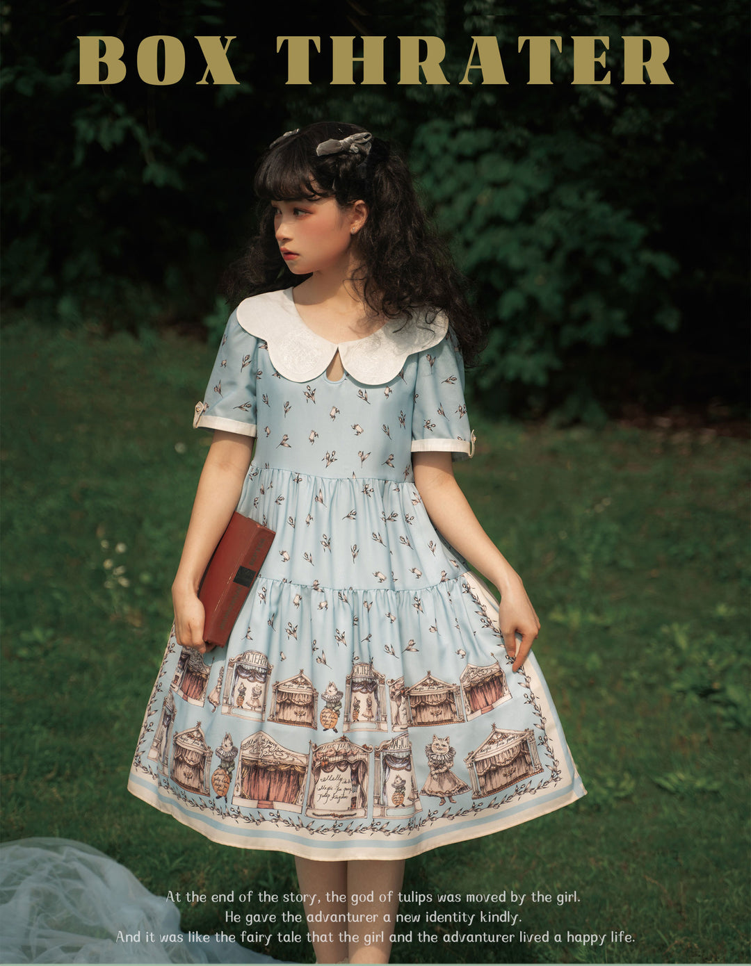 Magic Tea Party~elegant Lolita A-Line Printing OP Dress