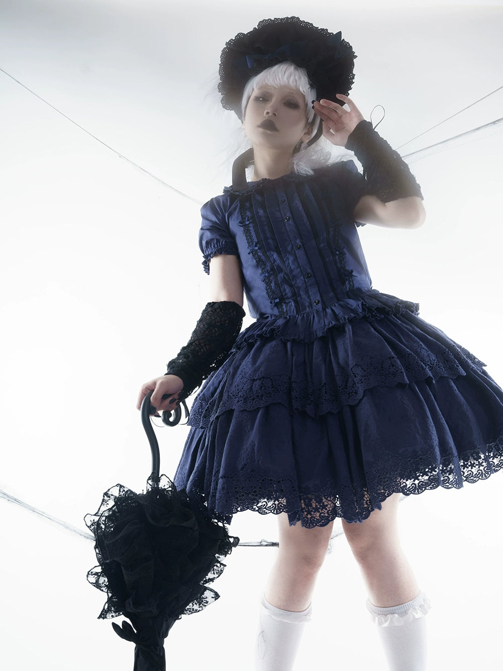 Miss Point - Forest Waltz - Classic Lolita Blouse & Multi-Tiered Ruffles SK 44233:800061