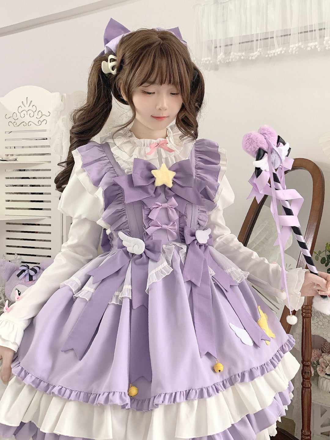 Sugar Girl~Little Star Wing~Sweet Lolita JSK Summer Lolita Dress   