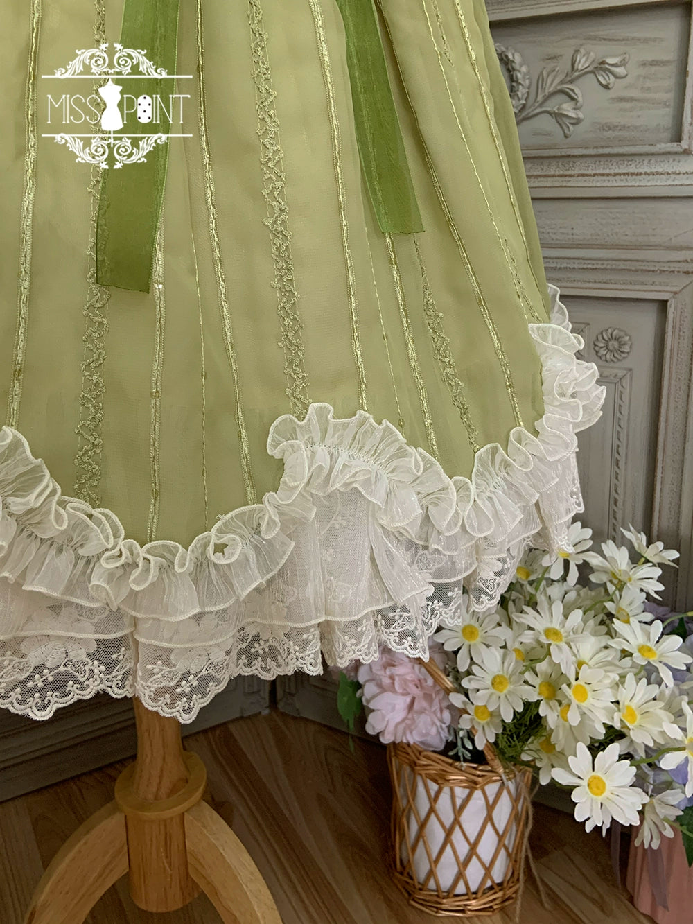 Miss Point~Tulip~Classic Lolita OP Dress Short Sleeve Dress Multicolors 19622:405422