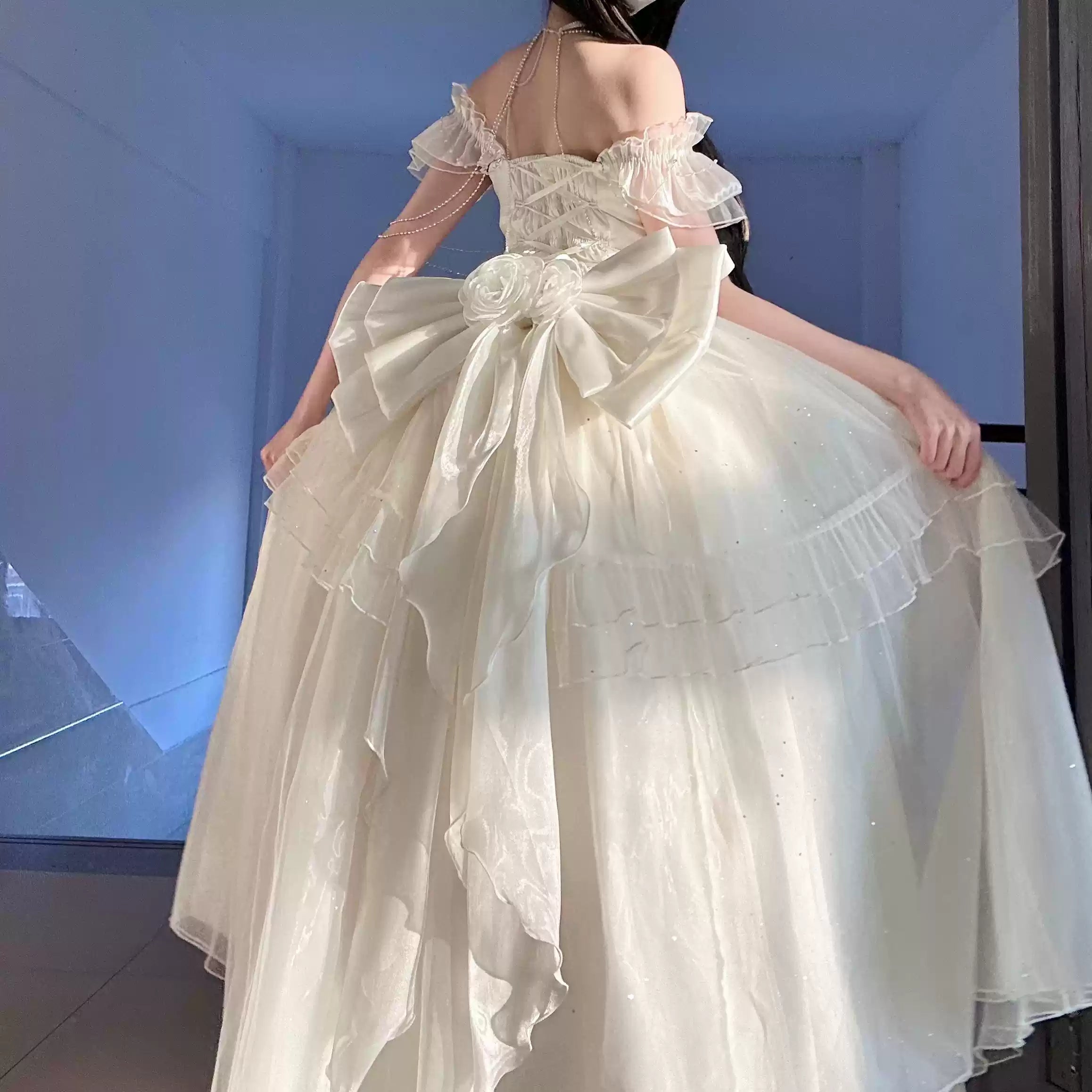 Meowing and fruity - Milky Way - Princess Lolita Accessories Back Bow Trailing 41388:693186