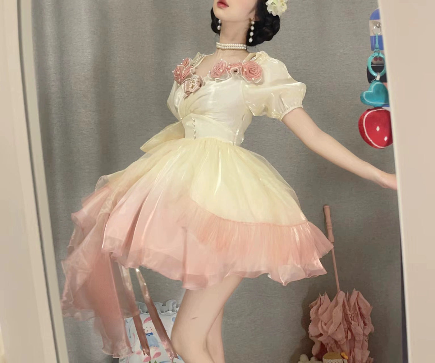 (BFM)Meowing and fruity~Miss Dael Fairy Lolita OP Dress S Mermaid Princess Short Dress 