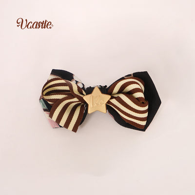 Vcastle~Mocha Chocolate~Kawaii Lolita Accessory Multicolors a black side clips  