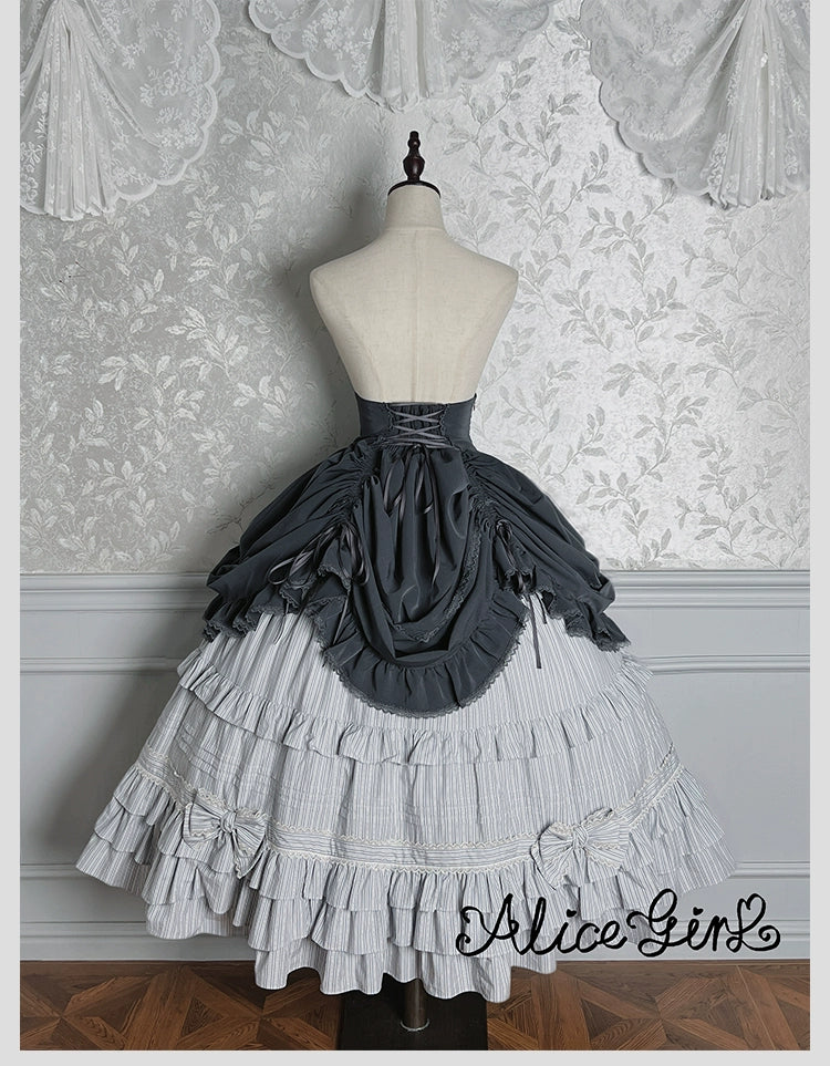 Alice Girl - Duke of Victoria - Classic Lolita SK & Overskirt Set 44092:794903