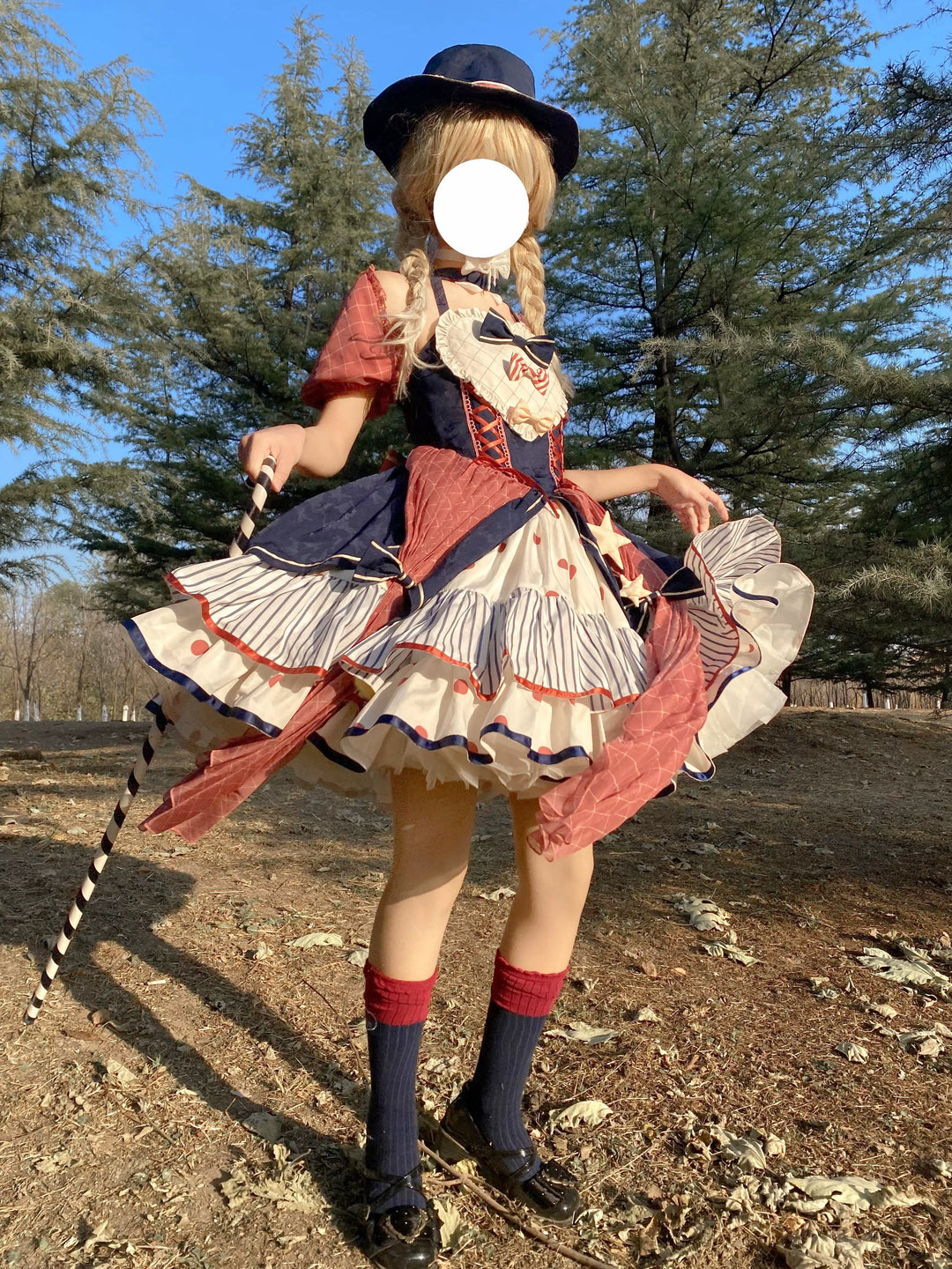 (BFM)Puppet Night~Circus Troupe~Daily Sweet Lolita Halter Dress   