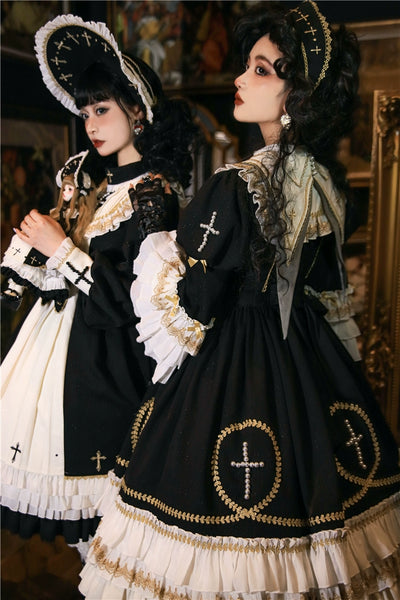 Jellyfish Lolita~Cross Contract~Eegant Lolita OP Dress Jellyfish Lolita Accessories   