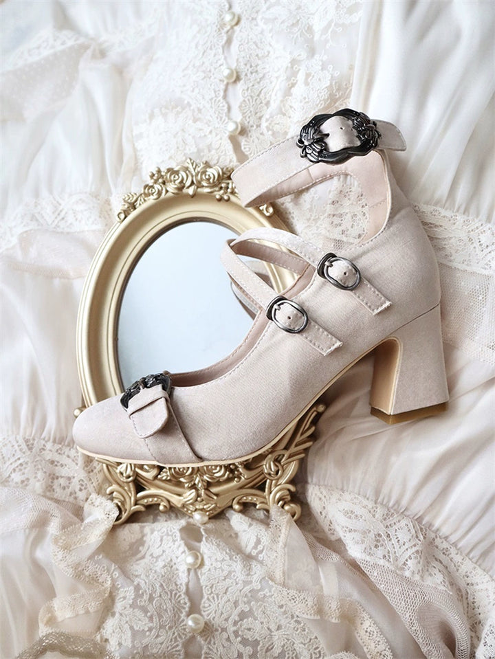 MR.Qiutian~Velia~Elegent Lolita Shoes CLA Thick Heel Shoes   