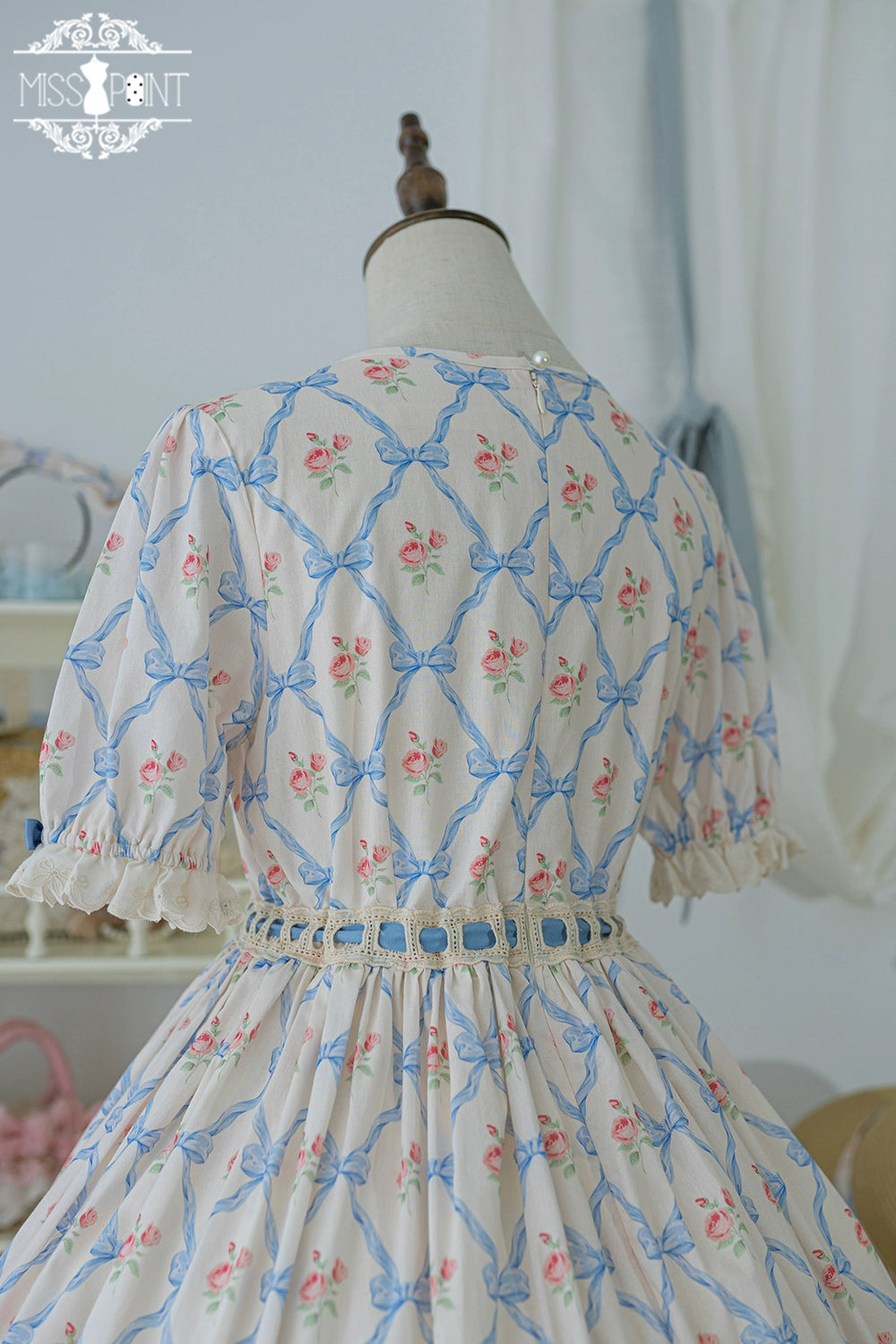 Miss Point~Customized Elegant Lolita OP Dress Cute Daily Girl Short Lolita Dress   