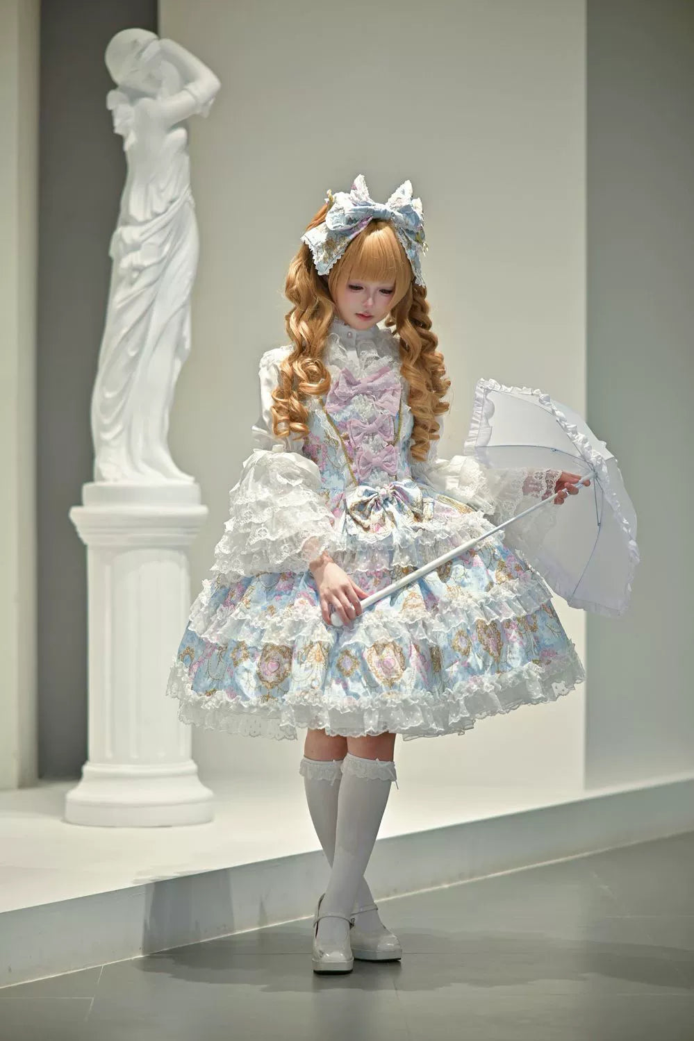 Hanguliang - Candelabra Ode - Doll-like Sweet Lolita JSK Dress, Side Zipper 44097:795868