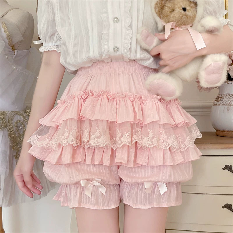 Sweet Lolita Cotton Bloomers, Ruffles and Bows 45184:839075