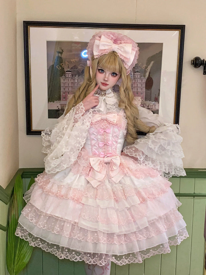 Sugar Girl~Love Overture~Sweet Lolita Blouse Princess Sleeves Lolita Shirt   