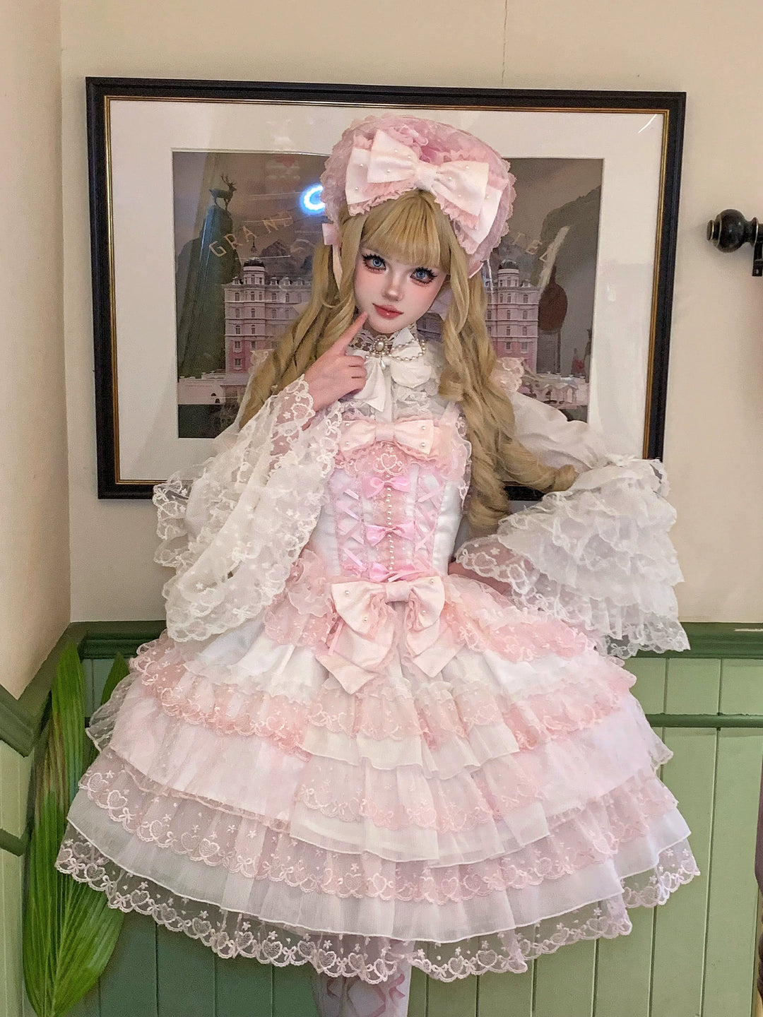 Sugar Girl~Love Overture~Sweet Lolita JSK Suit Tiered Ruffles Dress