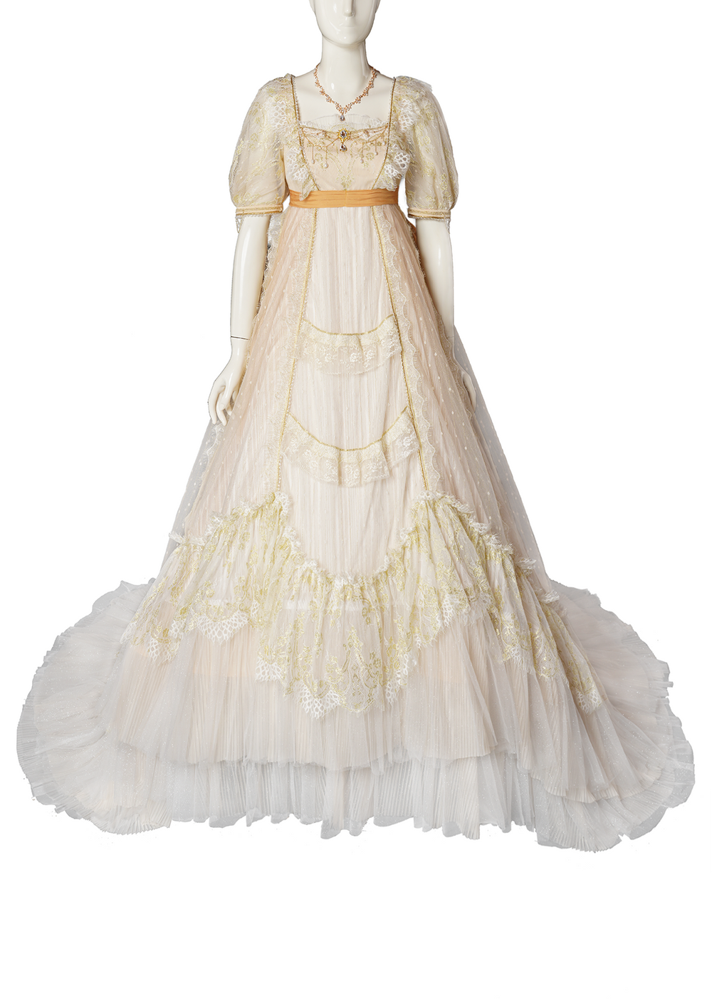 Quaint Lass~Gorgeous Wedding Lolita Flower Trailing Dress   