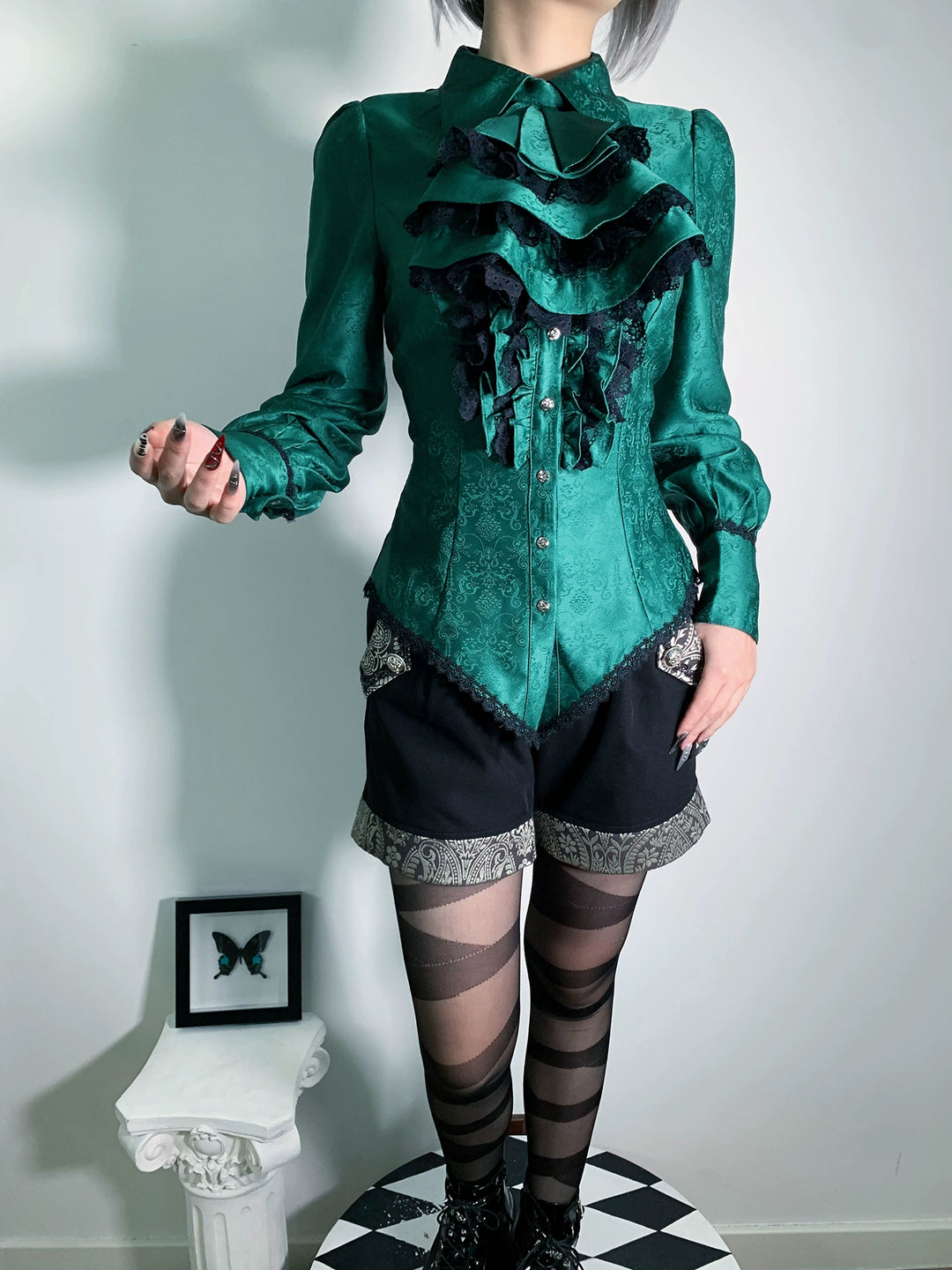 Little Dipper~Cold Rice~Ouji Lolita Shirt Long Sleeve Prince Blouse