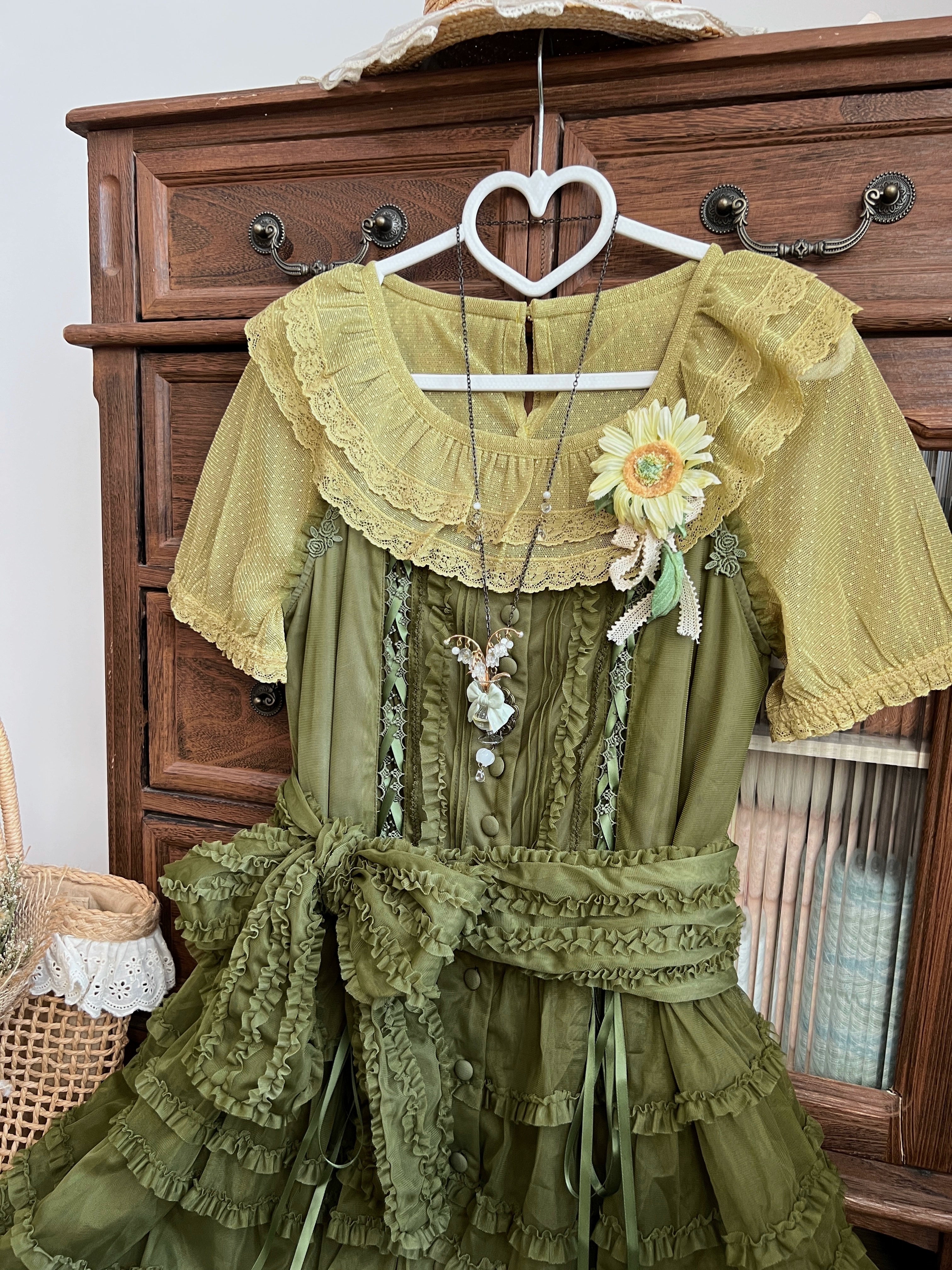 MIST - Endless Summer - Plus Size Sweet Lolita Blouse, Dotted Tulle