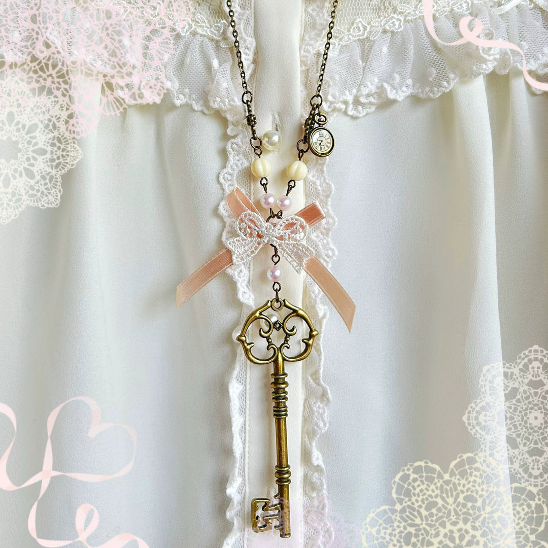 Halloween Alice~Vintage Lolita Key-Shaped Sweater Chain   