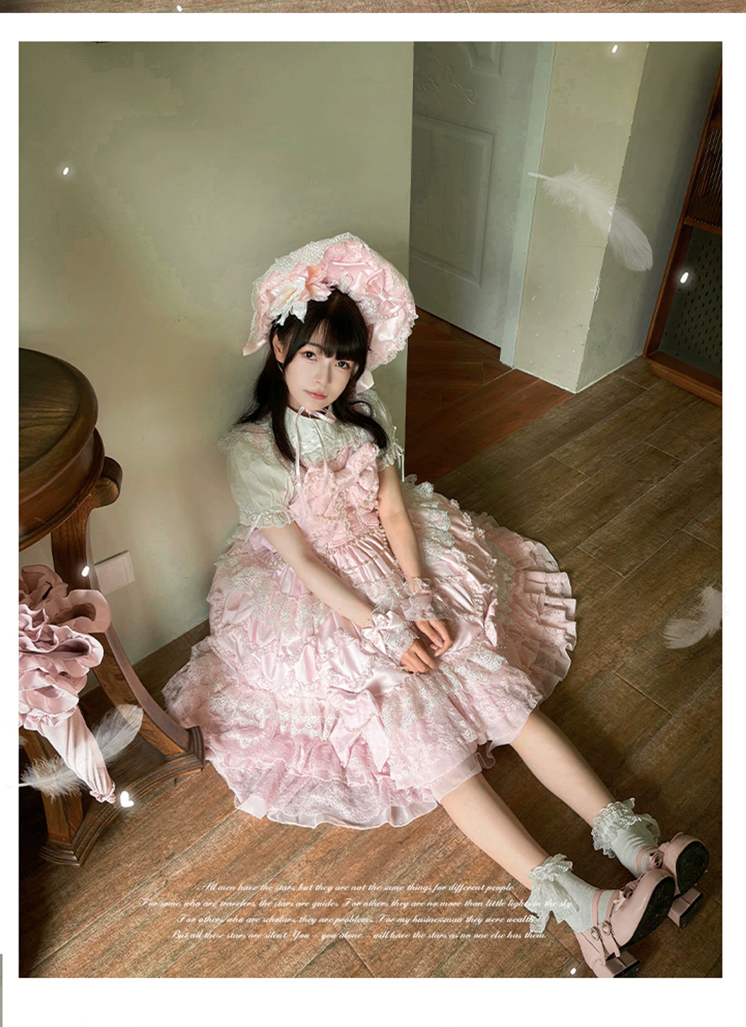 Mengfuzi~Showa Doll~Old School Lolita JSK Dress Tiered Skirt