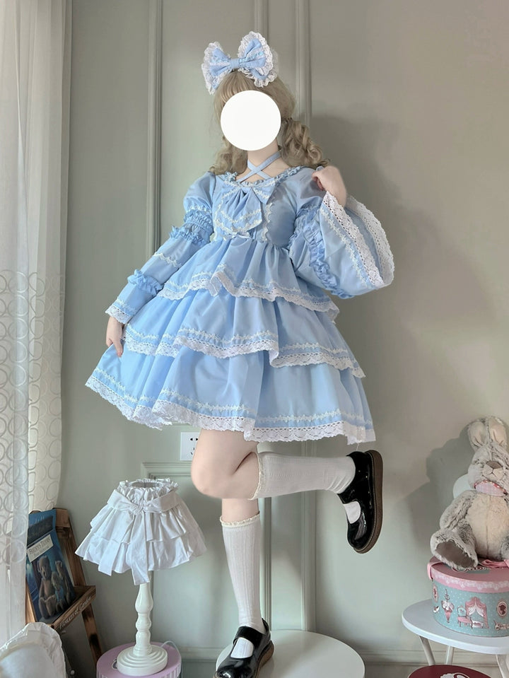 Sugar Girl~Sweet Lolita OP Dress Detachable Sleeves   