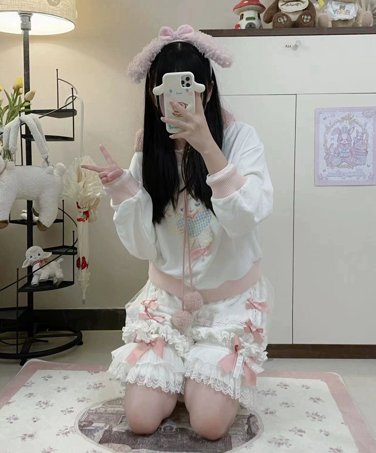 Ilovexiaolu~Gorgeous Lolita Bloomers in Coral Fleece & Cotton Styles 42937:758335
