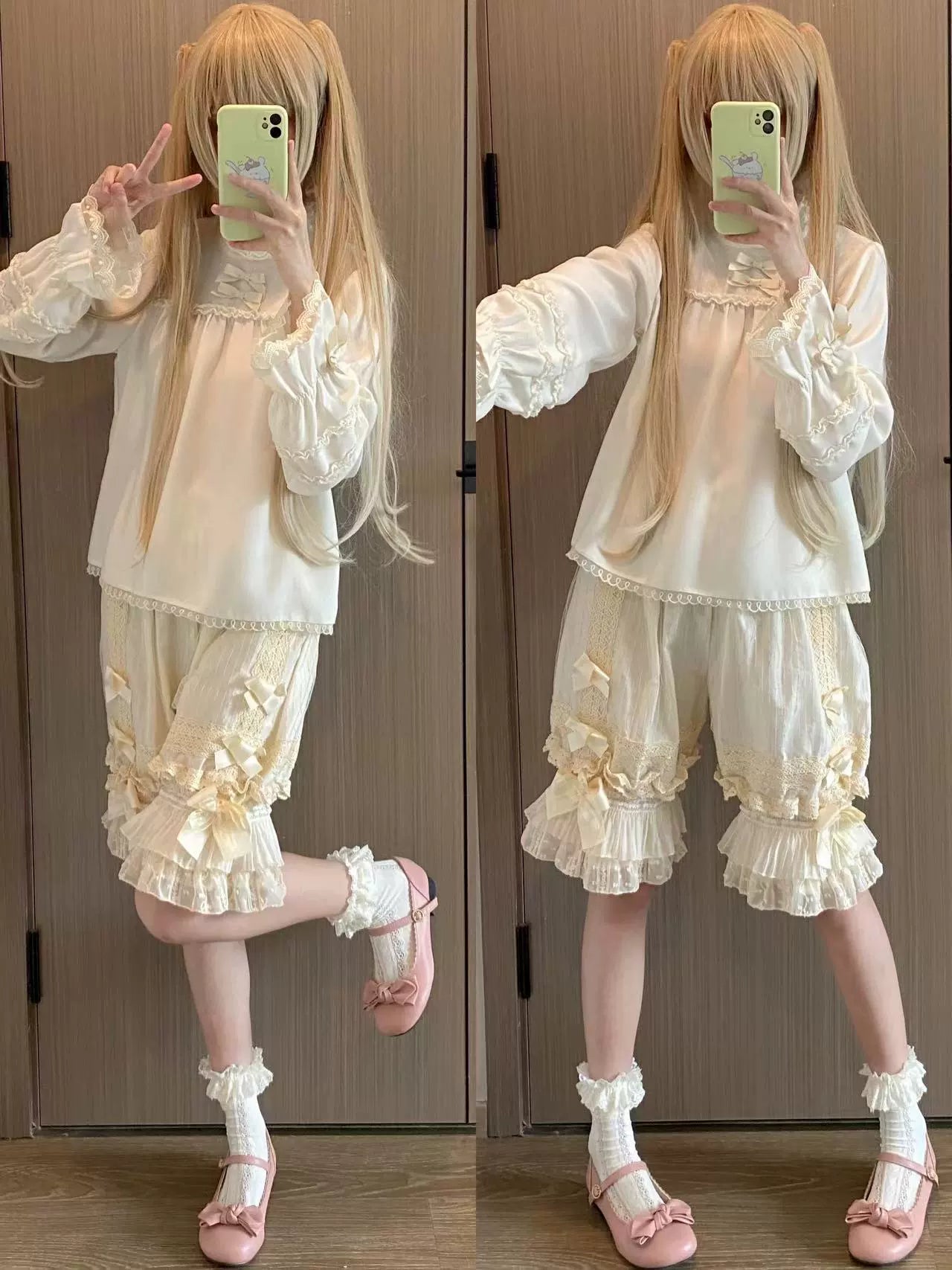 Ilovexiaolu~Gorgeous Lolita Bloomers in Coral Fleece & Cotton Styles 42937:758323