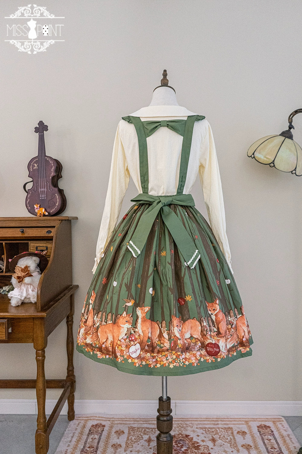 Miss Point~Fat Fox in the Forest~Elegant Lolita Skirt Detachable Chest Guard SK 37582:562242
