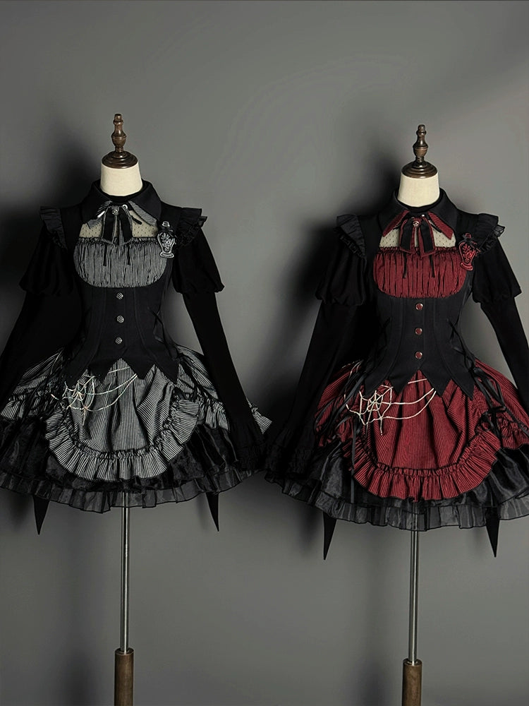 Alice Girl~Lolita Potion~Gothic Lolita Shirt Black Long Sleeves Lolita Blouse